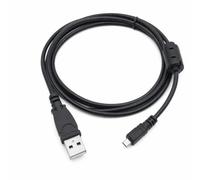 GeeRic - Caricatore USB per Nikon Coolpix UC-E6 UC-E16 UC-E23 UC-E17, cavo di ricarica per trasferimento dati GeeRic Coolpix S3100 S3000 S3700 S6500 D3300 D750 D5300, 120 cm, USB + 8P, nero