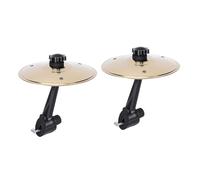 GEERYZHE 2 Set Mini Piatti in Metallo per Bocchetta dell'Aria per Auto - Accessori per Tamburi con Simboli Dorati per Batteristi e Amanti della Musica, Piatti per Crash in Auto Perfetto Regalo per