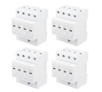 GEERYZHE 4 pz. Dispositivo di Protezione da Sovratensione per Guida DIN 4P 40KA Dispositivo di Protezione da Sovratensione per Apparecchiature Elettriche, di da per Uso Domestico, Thunder