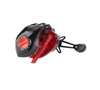 GEERYZHE 7.2: 1 Bobina di Pesca a Lancio Lungo con Freno Magnetico 17+1 BB Cuscinetti Sigillati per Bassi di Acqua Salata - /Rosso Destro Mano (Versione Standard 7.2 Mano Sinistro)