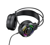 GEERYZHE Cuffie da Gioco con Luci RGB, Cuffie Cablate USB con Surround 7.1, Driver da 50 Mm, Microfono con Cancellazione del Rumore, Design Over-ear Leggero per Giochi su PC e Uso del Computer