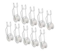 GEERYZHE Ganci a Rulli in Acciaio Zincato a 10 Pacchetti per Traliccio Resistenti Al Calore Resistente Spazio di Supporto per le Viti per le Uve di Cetriolo