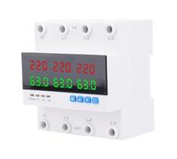 GEERYZHE Interruttore di Trasferimento Automatico 63A 4P 3PH Protettore per Generatore e Inverter con Protezione Sovracorrente, Sovratensione, Sottotensione, Interruttore Automatico Regolabile,