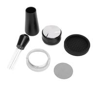 GEERYZHE Kit Distributore Pressino per caffè con Base in Silicone Schermo a Disco Anelli di Dosaggio Polvere per Barista Domestico Set di Accessori per Macchina da caffè a Doppia estremità (51MM)