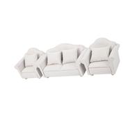 GEERYZHE Mobili da Bambola in Miniatura, Divano delle Bambole di Divano per Bambole Mobili per Bambole Divano Mini Bambola di Divano Plaid Mobili Giocattolo (WHITE)