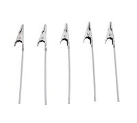 GEERYZHE Morsetti a Molla a Coda Lunga in Acciaio Inossidabile da 100 Pezzi da 10 Cm - Clamp/Holder Versatili per Promemoria, Portafoto, Clamp/Holder per Carte per Ufficio, Artigianato, Segnaposto