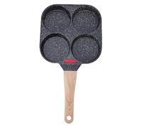 GEERYZHE Padella per Uova Antiaderente 4 Tazze Versatile Padella per Frittata per Pancake Crepes, Perfetta per Cottura Facile e Veloce, Superficie Antiaderente, Distribuzione Uniforme del Calore,