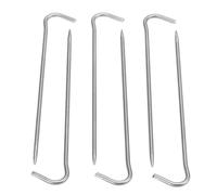GEERYZHE Picchetti per Tenda in Titanio da 6/10 Pezzi - Picchetti per Tenda da Campeggio Ultraleggeri e Resistenti Alla Ruggine con Gancio Piegato per l'installazione di Tettoia Esterna e Riparo (6)