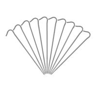 GEERYZHE Picchetti per Tenda in Titanio da 6/10 Pezzi - Picchetti per Tenda da Campeggio Ultraleggeri e Resistenti Alla Ruggine con Gancio Piegato per l'installazione di Tettoia Esterna e Riparo (10)