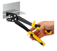 GEERYZHE pinza per cartongesso, pinza composita per chiglie in acciaio con manico - Pinza per schiacciare bulloni per soffitti decorativi e strutture (31 cm di lunghezza, 0,5-0,8 mm di spessore)