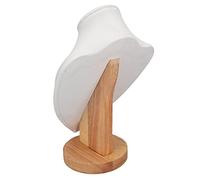 GEERYZHE Posuto del Display per Collana, Supporto per Display Collana Porta della per per Multipurpy Elegant Woody Bust Stand per la Fiera di Gioielli per la Casa (White)