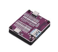 GEERYZHE Scheda Tester Cavo USB Dual Ended 2xType C 1xUSB Scheda di Rilevamento Controllo Cavo Dati con 24 Indicatori LED per Test di Trasferimento Dati a Ricarica Rapida