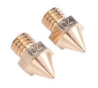 GEERYZHE Sostituzione Ugello in Ottone per Stampante 3D 2 Pezzi, Adatto per Ugello Hot End Ad Alta Precisione Raise3D Serie N 0,4 Mm