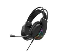 GEERYZHE TWOLF H160 Cuffie da Gioco Cablate USB con Illuminazione RGB, Driver da 50 Mm, Microfono con Cancellazione del Rumore, Comode Cuffie Over-ear per Giochi su Computer e Lezioni Online (120