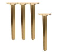 Geesatis Gambe per mobili da 35,6 cm, stile vintage, color bronzo, gambe regolabili per mobili, confezione da 4