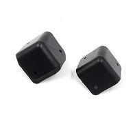 Geesatis - Paraspigoli ad angolo retto, in ferro, per armadietto, chitarra, amplificatore, palcoscenico, 8 pezzi, con viti di montaggio, altezza 4,3 cm