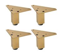 Geesatis Piedini per mobili, altezza 6,1 cm, gambe di supporto in metallo, regolabili, per mobili e divani, colore bronzo vintage, set da 4