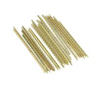 Geesatis - Set di 19 tasti per chitarra, lunghezza 6,1 cm, in rame e ottone