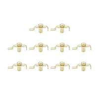 Geesatis Tuner Accessories 10 pezzi Erhu violino sintonizzatori fine Erhu Violino Tuning Hardware Strumento di Ferramenta, Oro