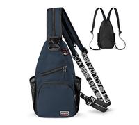 Geestock Borsa a tracolla per Uomo e Donne, Zaino Monospalla Convertibile con Tracolla Regolabile, Zaino Casual Impermeabile per escursioni, ciclismo, viaggi (Blu Scuro)