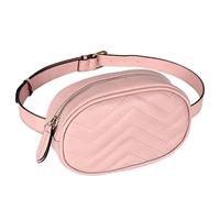Geestock Marsupio da Donna Elegante, Marsupi in Pelle PU Impermeabile Moda Borse Bun per Donne Shopping Feste Viaggi Escursionismo (01 Rosa Pu)