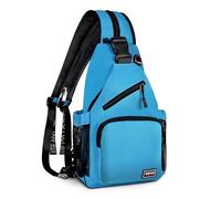 Geestock Zaino convertibile a tracolla per uomini e donne, 2-1 grande borsa a tracolla casual per escursionismo, viaggi, ciclismo (blu)
