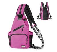 Geestock Zaino convertibile a tracolla per uomini e donne, grande borsa a tracolla per escursionismo, viaggi, ciclismo, Rosso rosato, Large