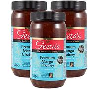 Geeta's Chutney di mango Premium Medium 1,5 kg (confezione da 3) | Il vero sapore dell'India | Realizzato con mango indiano e pieno di spezie aromatiche | Senza glutine e senza aromi o colori