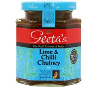 Geeta's Lime and Chilli Chutney 310 g (Pack of 6)