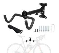 Geevorks Supporto da parete per bicicletta,Supporto per bicicletta - Angolo e Distanza dalla parete regolabili,pieghevole,mountain bike,carico max. 30-50 kg, con imbottitura morbida