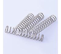 Geeyu 1x15mm, 304 Molla di Compressione in Acciaio Inox, Diametro Filo 1mm, Diametro Esterno 15mm, Lunghezza Libera 10-50mm, 1 0PCS.(Length 30mm)