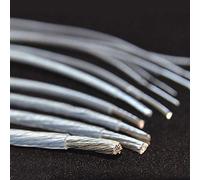 Geeyu ZHaonan-Filo di Rame 5m Argento Placcato Filo Fep High Purezza, Cavo di Rame OFC Cuffie di Altoparlante Audio HiFi, Fai da Te 10/11/11/10/11/28/30 AWG Parti di Ricambio