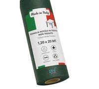 Gef Aura - 1 Rotolo Tovaglia Monouso Professionale in TNT Spunbond 50 g/m², Idrorepellente e Resistente, Taglio su Misura 1,2x20 m, Made in Italy, Ideale per Catering Eventi Ristoranti, Verde Foresta