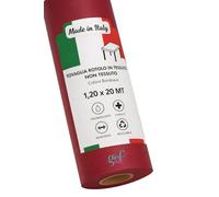 Gef Aura - 1 Rotolo Tovaglia Monouso Professionale in TNT Spunbond 50 g/m², Idrorepellente e Resistente, Taglio su Misura 1,2x20 m, Made in Italy, Ideale per Catering Eventi Ristoranti, Bordeaux