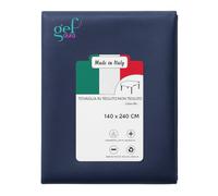 Gef Aura - Tovaglia Monouso in TNT 140×240 cm - Idrorepellente, Traspirante, Resistente - Made in Italy, Certificata Oeko-Tex® Classe I (1, Blu)