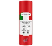 Gef Aura - Tovaglia Rotolo in TNT 1,4×7 m - Idrorepellente, Traspirante, Resistente - Made in Italy, Certificata OEKO-TEX® Classe I - Ideale per feste, catering ed eventi (1, Rosso)