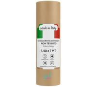 Gef Aura - Tovaglia Rotolo in TNT 1,4×7 m - Idrorepellente, Traspirante, Resistente - Made in Italy, Certificata OEKO-TEX® Classe I - Ideale per feste, catering ed eventi (1, Beige)
