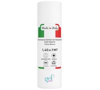 Gef Aura - Tovaglia Rotolo in TNT 1,4×7 m - Idrorepellente, Traspirante, Resistente - Made in Italy, Certificata OEKO-TEX® Classe I - Ideale per feste, catering ed eventi (1, Bianco)
