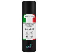 Gef Aura - Tovaglia Rotolo in TNT 1,4×7 m - Idrorepellente, Traspirante, Resistente - Made in Italy, Certificata OEKO-TEX® Classe I - Ideale per feste, catering ed eventi (1, Nero)