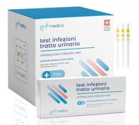 Gef+Medica | 3 Test Cistite e Infezioni Vie Urinarie Rapid | Swiss Made - Risultati in pochi secondi | Rileva Leucociti, Sangue, Nitriti, Proteine