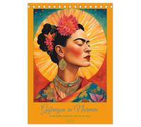 Gefangen in Normen. Frida Kahlo inspiriert. Flor de mi alma (Tischkalender 2026 DIN A5 hoch), CALVENDO Monatskalender: Frida inspiriert - Stärke jenseits der Norm