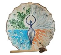 Gefemini Tamburo sciamano Siberian Drum Spirit Musica Tamburo sciamanico fatto a mano con tamburo Stick Home Decor