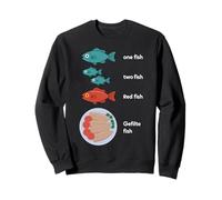 Gefilte Fish One Fish Two Fish Fish Parodia Divertente Felpa