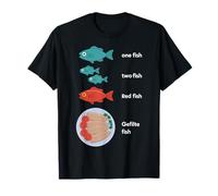 Gefilte Fish One Fish Two Fish Fish Parodia Divertente Maglietta