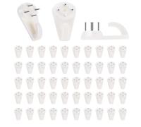 GEFIRE 50 pezzi Gancio per Unghie, Ganci da Parete Antitraccia, Ganci per Chiodi Invisibili, Set di Ganci per Quadri Muro, per Appendere Foto, Dipinti, Cappelli, Specchi e Altri Oggetti