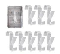 GEFIRE 8 Pezzi Ganci Termoarredo Bagno Appendino per Termoarredo Appendi Asciugamani Bagno per Tutti I Radiatori Standard (Trasparente)