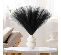 GEFIRE Pampas Verde Artificiale 30 Pezzi Pampas Decorative Alte 55 cm Finti Soffici e Soffici Erba di Pampa Decorativa per Matrimonio Soggiorno Boho Arredamento Casa (Nero)