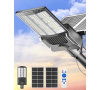Gefolly SL-12000W Lampione Solare LED Esterno, 800000LM Led Lampioni da esterni, 6500K Luz de Seguridad Jardín, IP67 Impermeabili Lampioni da Esterni per Cortile, Giardino