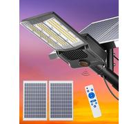 Gefolly SL-9900W Lampione Solare LED Esterno, 650000LM Led Lampioni da esterni, 6500K Luz de Seguridad Jardín, IP67 Impermeabili Lampioni da Esterni per Cortile