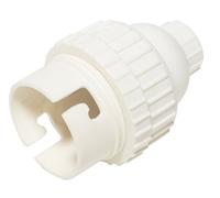 GEFOM 202431 Portalampada B22, Doppio Anello, Bianco